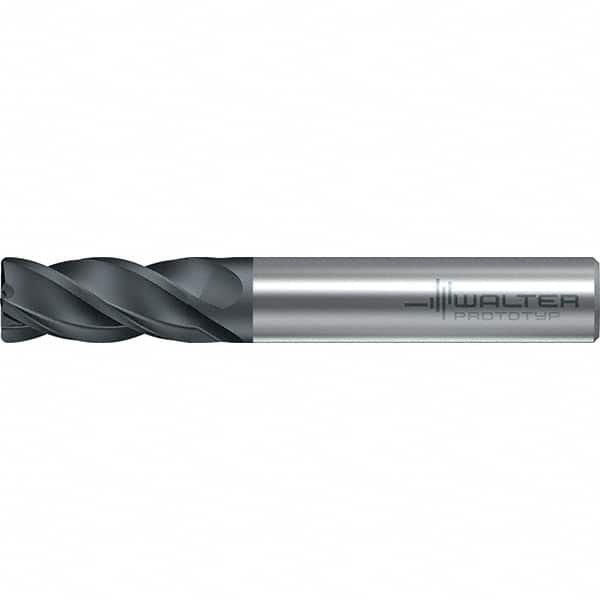 Walter-Prototyp - 12mm, 4 Flute, Solid Carbide, 1mm End Mill - 3.268" OAL, 38° Helix, Right Hand Flute, 26mm LOC, Right Hand Cut - Americas Industrial Supply