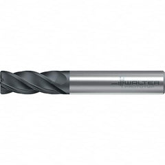 Walter-Prototyp - 12mm, 4 Flute, Solid Carbide, 1mm End Mill - 3.268" OAL, 38° Helix, Right Hand Flute, 26mm LOC, Right Hand Cut - Americas Industrial Supply