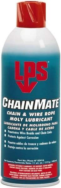 LPS - 16 oz Aerosol Extreme Temperature Chain & Cable Lubricant - Gray/Black, 0 to 300°F - Americas Industrial Supply