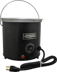 WAAGE - 1 Gal, 5-1/2" Deep, 150 to 450°F, Dip Coat Pot - 8" ID, 115 Volts, 1000 Watts - Americas Industrial Supply