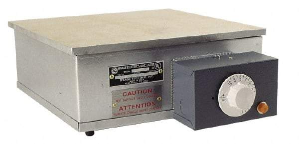 WAAGE - 24" Long x 12 Wide x 6" High, 230 Volt Hot Plate - 300 to 700°F, 1 Burner, 3200 Watt, 14 Amps - Americas Industrial Supply