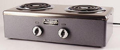 WAAGE - 20" Long x 10 Wide x 7" High, 230 Volt Hot Plate - 2 Burner, 1600 Watt, 7 Amps - Americas Industrial Supply