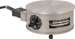 WAAGE - 4" High, 115 Volt Hot Plate - 150 to 550°F, 1 Burner, 600 Watt, 6" Diam, 6 Amps - Americas Industrial Supply