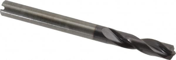 Guhring - 6mm 140° Spiral Flute Solid Carbide Screw Machine Drill Bit - FIREX Finish, Right Hand Cut, 28mm Flute Length, 66mm OAL, SU Point, Straight Shank, Through Coolant - Americas Industrial Supply