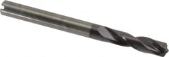 Guhring - 6mm 140° Spiral Flute Solid Carbide Screw Machine Drill Bit - FIREX Finish, Right Hand Cut, 28mm Flute Length, 66mm OAL, SU Point, Straight Shank, Through Coolant - Americas Industrial Supply