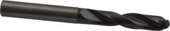 Guhring - 7.7mm 140° Spiral Flute Solid Carbide Screw Machine Drill Bit - FIREX Finish, Right Hand Cut, 41mm Flute Length, 79mm OAL, SU Point, Straight Shank, Through Coolant - Americas Industrial Supply