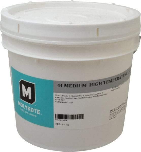 Dow Corning - 8 Lb Can Lithium High Temperature Grease - White, High Temperature, 400°F Max Temp, NLGIG 2, - Americas Industrial Supply