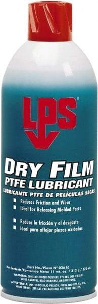 LPS - 16 oz Aerosol Dry Film with PTFE Lubricant - White, 500°F Max - Americas Industrial Supply