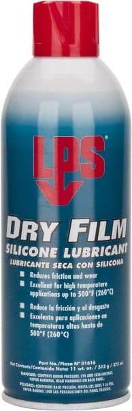 LPS - 16 oz Aerosol Dry Film/Silicone Lubricant - Clear, 500°F Max - Americas Industrial Supply