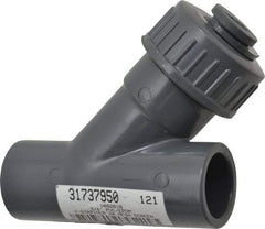 Simtech - 3/4" Pipe, Socket Ends, PVC Y-Strainer - 150 psi Pressure Rating - Americas Industrial Supply