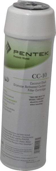 Pentair - 2-7/8" OD, 20µ, Granular Activated Carbon Maximum Absorption Cartridge Filter - 9-3/4" Long, Reduces Tastes, Odors & Sediments - Americas Industrial Supply