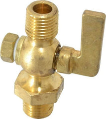 Conbraco - 1/4" Pipe, Lever Handle, MNPT x MNPT End Connection, Air Cock - 200 Max psi, Brass - Americas Industrial Supply