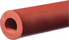 Value Collection - 1/2" ID to 1" OD, Silicone Foam Cylinder - 60" Long, 7 psi Tensile Strength, -100 to 500°F - Americas Industrial Supply