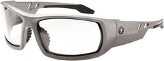Ergodyne - Clear Lenses, Framed Safety Glasses - Uncoated Lenses, Size Universal, Wrap Around - Americas Industrial Supply