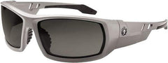 Ergodyne - Smoke Lenses, Framed Safety Glasses - Uncoated Lenses, Size Universal, Wrap Around - Americas Industrial Supply