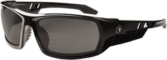 Ergodyne - Smoke Lenses, Framed Safety Glasses - Uncoated Lenses, Size Universal, Wrap Around - Americas Industrial Supply