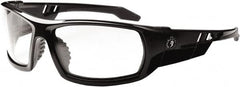 Ergodyne - Clear Lenses, Framed Safety Glasses - Uncoated Lenses, Size Universal, Wrap Around - Americas Industrial Supply