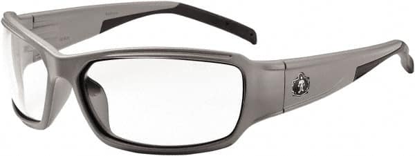 Ergodyne - Clear Lenses, Framed Safety Glasses - Uncoated Lenses, Size Universal, Wrap Around - Americas Industrial Supply