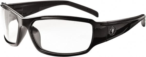 Ergodyne - Clear Lenses, Framed Safety Glasses - Uncoated Lenses, Size Universal, Wrap Around - Americas Industrial Supply