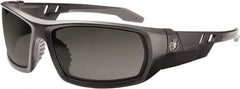 Ergodyne - Smoke Lenses, Framed Safety Glasses - Uncoated Lenses, Size Universal, Wrap Around - Americas Industrial Supply