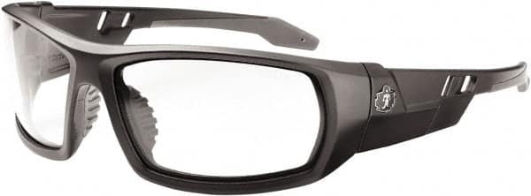 Ergodyne - Clear Lenses, Framed Safety Glasses - Uncoated Lenses, Size Universal, Wrap Around - Americas Industrial Supply