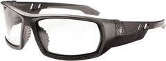 Ergodyne - Clear Lenses, Framed Safety Glasses - Uncoated Lenses, Size Universal, Wrap Around - Americas Industrial Supply