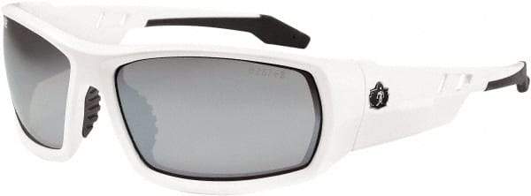 Ergodyne - Silver Lenses, Framed Safety Glasses - Uncoated Lenses, Size Universal, Wrap Around - Americas Industrial Supply
