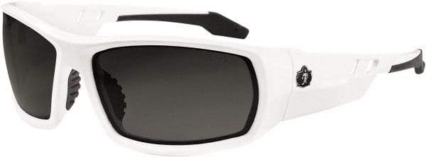 Ergodyne - Smoke Lenses, Framed Safety Glasses - Uncoated Lenses, Size Universal, Wrap Around - Americas Industrial Supply