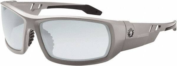 Ergodyne - Indoor/Outdoor Lenses, Framed Safety Glasses - Uncoated Lenses, Size Universal, Wrap Around - Americas Industrial Supply