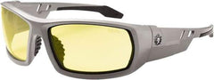 Ergodyne - Yellow Lenses, Framed Safety Glasses - Uncoated Lenses, Size Universal, Wrap Around - Americas Industrial Supply