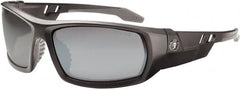 Ergodyne - Silver Lenses, Framed Safety Glasses - Uncoated Lenses, Size Universal, Wrap Around - Americas Industrial Supply