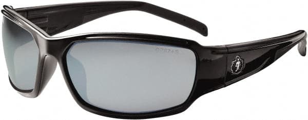 Ergodyne - Silver Lenses, Framed Safety Glasses - Uncoated Lenses, Size Universal, Wrap Around - Americas Industrial Supply