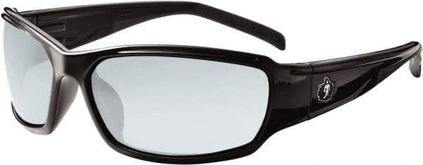 Ergodyne - Indoor/Outdoor Lenses, Framed Safety Glasses - Uncoated Lenses, Size Universal, Wrap Around - Americas Industrial Supply