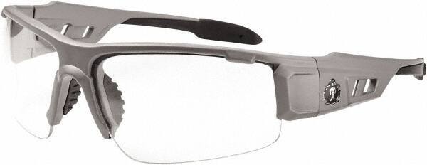 Ergodyne - Clear Lenses, Framed Safety Glasses - Uncoated Lenses, Size Universal, Wrap Around - Americas Industrial Supply