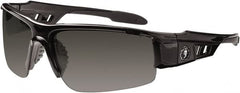 Ergodyne - Smoke Lenses, Framed Safety Glasses - Uncoated Lenses, Size Universal, Wrap Around - Americas Industrial Supply
