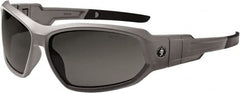 Ergodyne - Smoke Lenses, Framed Safety Glasses - Uncoated Lenses, Size Universal, Wrap Around - Americas Industrial Supply