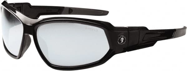 Ergodyne - Indoor/Outdoor Lenses, Framed Safety Glasses - Uncoated Lenses, Size Universal, Wrap Around - Americas Industrial Supply