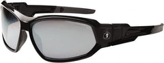 Ergodyne - Silver Lenses, Framed Safety Glasses - Uncoated Lenses, Size Universal, Wrap Around - Americas Industrial Supply