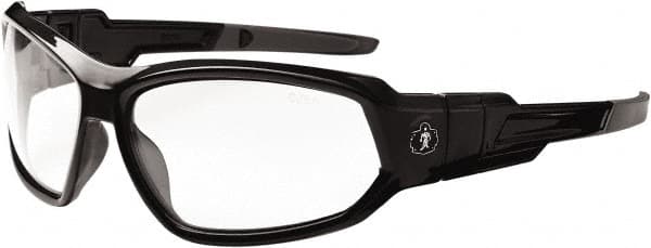 Ergodyne - Clear Lenses, Framed Safety Glasses - Uncoated Lenses, Size Universal, Wrap Around - Americas Industrial Supply