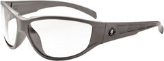 Ergodyne - Clear Lenses, Framed Safety Glasses - Uncoated Lenses, Size Universal, Wrap Around - Americas Industrial Supply