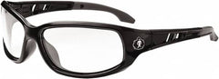 Ergodyne - Clear Lenses, Framed Safety Glasses - Uncoated Lenses, Size Universal, Wrap Around - Americas Industrial Supply