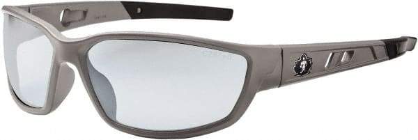 Ergodyne - Indoor/Outdoor Lenses, Framed Safety Glasses - Uncoated Lenses, Size Universal, Wrap Around - Americas Industrial Supply