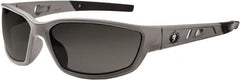 Ergodyne - Smoke Lenses, Framed Safety Glasses - Uncoated Lenses, Size Universal, Wrap Around - Americas Industrial Supply