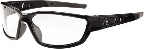 Ergodyne - Clear Lenses, Framed Safety Glasses - Uncoated Lenses, Size Universal, Wrap Around - Americas Industrial Supply