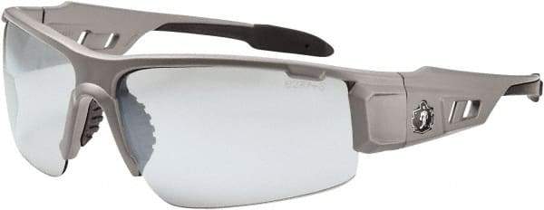 Ergodyne - Indoor/Outdoor Lenses, Framed Safety Glasses - Uncoated Lenses, Size Universal, Wrap Around - Americas Industrial Supply