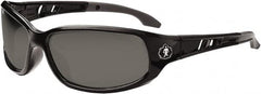 Ergodyne - Smoke Lenses, Framed Safety Glasses - Uncoated Lenses, Size Universal, Wrap Around - Americas Industrial Supply