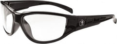Ergodyne - Clear Lenses, Framed Safety Glasses - Uncoated Lenses, Size Universal, Wrap Around - Americas Industrial Supply