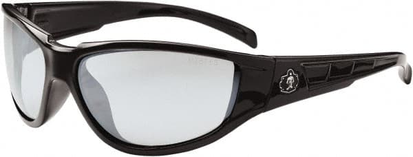 Ergodyne - Indoor/Outdoor Lenses, Framed Safety Glasses - Uncoated Lenses, Size Universal, Wrap Around - Americas Industrial Supply
