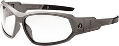 Ergodyne - Clear Lenses, Framed Safety Glasses - Uncoated Lenses, Size Universal, Wrap Around - Americas Industrial Supply