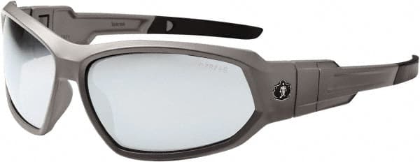 Ergodyne - Indoor/Outdoor Lenses, Framed Safety Glasses - Uncoated Lenses, Size Universal, Wrap Around - Americas Industrial Supply
